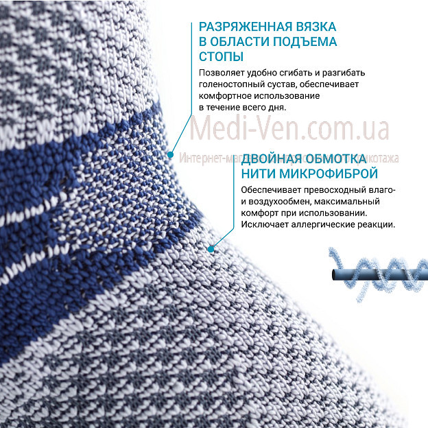Активный бандаж GenuTrain Bauerfeind MalleoTrain - Бандаж GenuTrain Bauerfeind MalleoTrain с двумя анатомическими вставками MalleoPads для поддержки и мышечной стабилизации голеностопного сустава - Германия